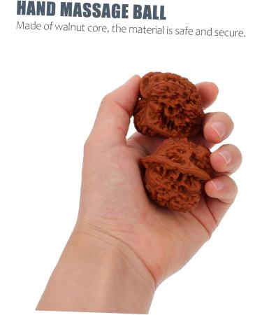 Gleavi 4-Piece Walnut Fitness Handball Massage Balls - Stress Relief & Finger Training for Adults - Acupuncture & Leisure Ball - Buy Online on GoSupps.com