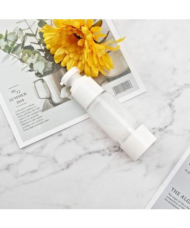 LONGWAY 1 Oz Clear Airless Cosmetic Cream Pump Bottle - Pack of 6 | Travel Size Dispenser for Shampoo & Foundation - Buy Online on GoSupps.com