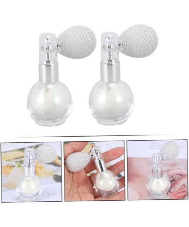 FOMIYES 2pcs Spray Glitter Mist Spray Bottle Spray Powder Makeup Hair Decor Clear Plastic White Make up White 7.5x6cm - Buy Online on GoSupps.com