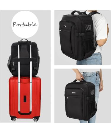 Relavel Professional Makeup Backpack - Extra Large Travel Train Case for Women - Cosmetic Organizer and Brush Holder - Large Black - Buy Online on GoSupps.com