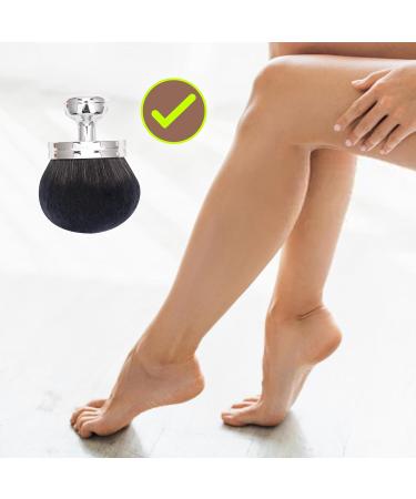 Blend & Blur Extra Large Body Makeup Brush for Self Tanner & Bronzer | 3-Inch Oval Kabuki Brush with Drawstring Bag - Perfect for Flawless Leg Makeup | International Shipping Available - Buy Online on GoSupps.com