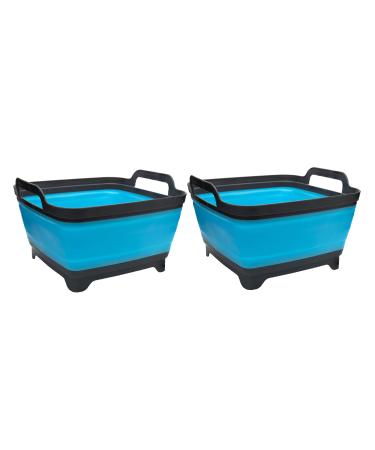 Survive Outdoors Longer Flat Pack Collapsible Sink 8L - (Pack of 2) 8L (Pack of 2)