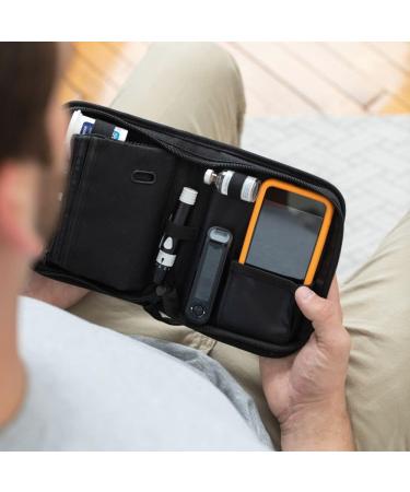 Omnipod Supply Case - Diabetes Supply Bag for Omnipod 5, Omnipod Dash, PDM - Fits Pod, Test Strips, Insulin & More - Black - Buy Online on GoSupps.com