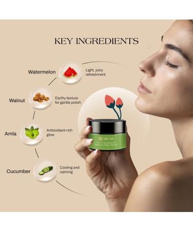 Ashpveda Fruit Face Scrub (Date and Walnut) Face Scrub for Deep Exfoliation | Helpful for Dead Skin Smooth and Clear Complexation and Tan Removal | Hydrating & Exfoliating For Women and Men (50gm) - Buy Online on GoSupps.com