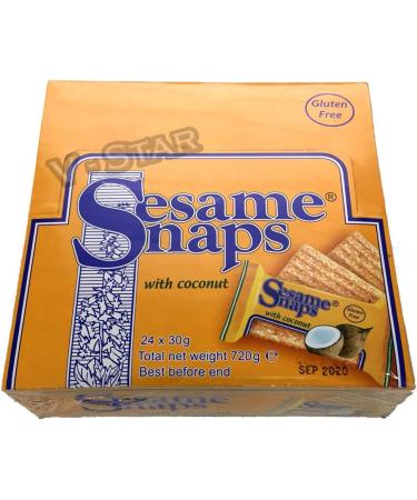 SESAME SNAPS WITH COCONUT - Buy Online on GoSupps.com