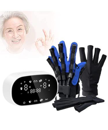 Rehabilitation Robot Gloves Hemiplegia Finger Rehabilitation Trainer with Single Finger Training and Mirror Mode Smart Finger Training Rehab Orthotics for Hand LeftHand Small