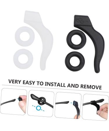 Gleavi 32PC Anti-Slip Glasses Frame Covers | Soft Silicone Replacement Tips & Ear Hooks - White 6x5cm - Buy Online on GoSupps.com