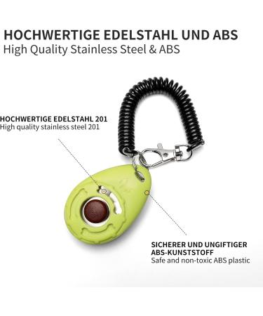 Toozey Dog Clicker 5 Pack - Large Button Wrist Strap 5 Colors + Free E-Book | Perfect Training Tool for Dogs Worldwide - Buy Online on GoSupps.com