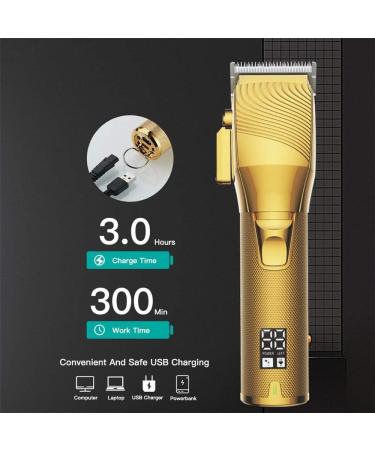 Professional Cordless Hair Clippers for Men | Electric Barber Clipper with LED Display & USB Charging | Premium Barber Supplies - Buy Online on GoSupps.com