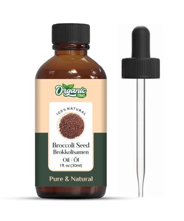 ORGANIC ZING Organic Zing Broccoli Seed Oil | Pure & Natural Essential Oil for Skincare Hair Care & Massage - 30ml/30ml