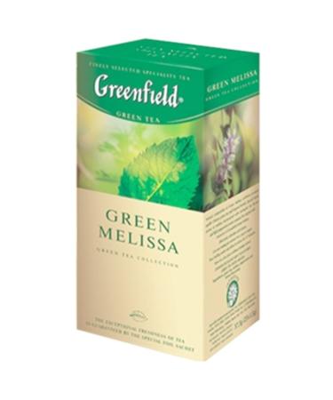 Greenfield Greenfield Pack of 3 Green Tea Bags with Lemon Balm (3 x 25 tea bags) Herbal Tea