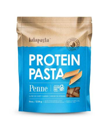 High Protein Pasta 19g Made with Lupin Flour & Sunflower Flour 4g Net Carb Gluten Free Keto Pasta Low Carb Pasta Lupin Pasta by lulupasta (Penne 1 Pack) 8 Ounce (Pack of 1)