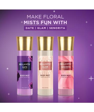Bell Vita Luxury Date Women Body Spray Mist Perfume for Refreshing Floral & Vanilla Long Lasting Fragrance with Pink Pepper and Red Fruits 150 ml - Buy Online on GoSupps.com