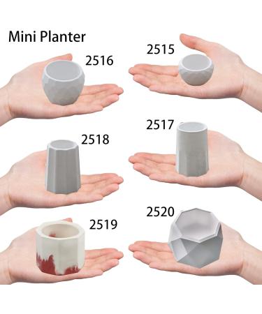 Funshowcase Silicone Mold Set for Octagon & Round Flower Pots - 6 Count | Ideal for Epoxy Resin, Concrete, Clay | Succulent Planter, Ashtray, Candle, Soap, Pen Holder - Includes 2 Octagon & 2 Round Bowl Molds - Buy Online on GoSupps.com