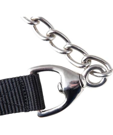 PFIFF 102990 Lead Rope with 70 cm Long Chain Carabiner Hook Tie Rope 200 cm Black black 200 cm - Buy Online on GoSupps.com