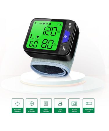 Buy Automatic Wrist Blood Pressure Monitor | Voice LCD Display Dual Users 240 Readings - Portable & Adjustable Cuff for Home Use - International Shipping - Buy Online on GoSupps.com