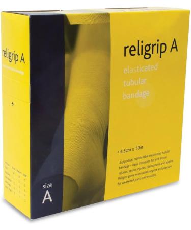 Religrip Elasticated Tubular Bandage Size A 4.5cm x 10m - White | Elastic Compression Wrap - Buy Online on GoSupps.com