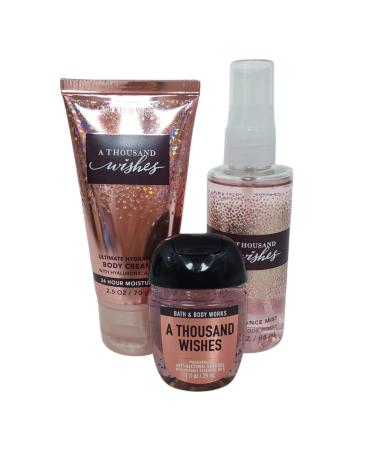 Bath and Body Works - A Thousand Wishes - On-The- Go - Gift Set