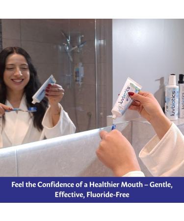 Luv Biotics Probiotic Toothpaste Fluoride-Free Fresh Breath & Oral Microbiome Support with Xylitol  Vegan- 75ml - Buy Online on GoSupps.com
