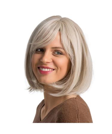 Short Gold Wavy Curly Synthetic Wig for Women | 50s 60s 70s 80s Cosplay - International Shipping - Buy Online on GoSupps.com