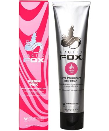 ARCTIC FOX 100% Vegan & Cruelty Free Vibrant Semi Permanent Hair Colour Dye - Virgin Pink 165 ml e - Buy Online on GoSupps.com