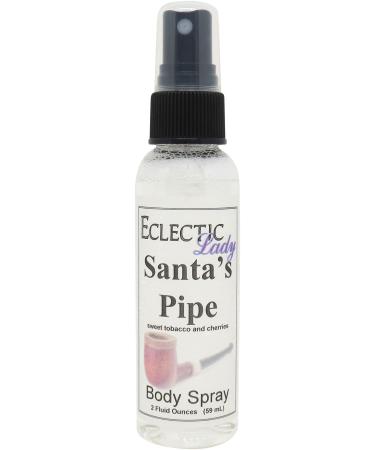 Santa's Pipe Body Spray (Double Strength) 2 ounces Body Mist for Women with Clean Light & Gentle Fragrance Long Lasting Perfume with Comforting Scent for Men & Women Cologne with Soft Subtle 2 Fluid Ounces (Double Strength)