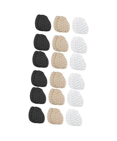 Healvian 18 Pairs High Heels Forefoot Pad Belly Beads Adhesive Forefoot Pads Big Shoe Filler High Heels Pads Foot Pads for Heels Lovely Forefoot Cushion Half Size Pad Front Feet Gel