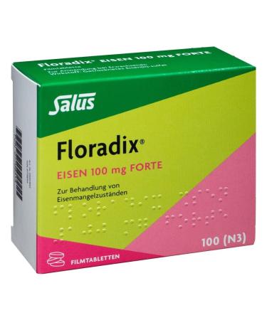 Floradix Iron 100 mg Forte film-coated tablets