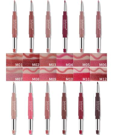  G n rique Interookie Double Head Lipstick Non-Fade Non-Sticky to Cup Makeup Pen Rotating Lipstick Pink (M08#) - Buy Online on GoSupps.com