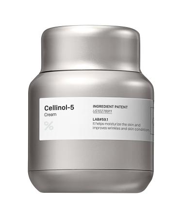 PERCENT SCIENCE CELLINOL-5 Anti-Aging Cream Smooth Fine Lines Boost Firmness Brighten Skin Moisturizer with Patented Peptides Korean Biotech Skincare 2.0 oz