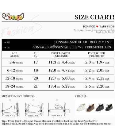 Sonsage Infant Baby Boys Girls Classic PU Leather Loafers - White, 12-18 Months - Buy Online on GoSupps.com