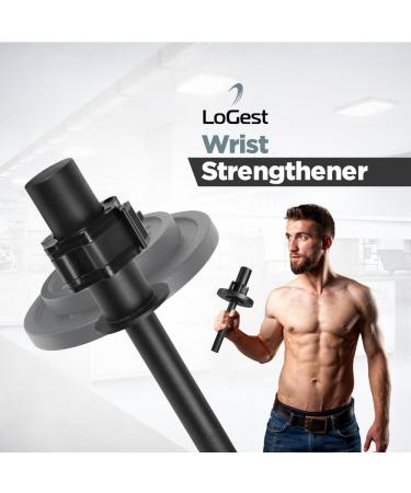 Longest Wrist & Forearm Trainer - Strengthen Grip with Olympic Plates | Ideal for Beginners & Pros | Arm Workout Equipment - Buy Online on GoSupps.com