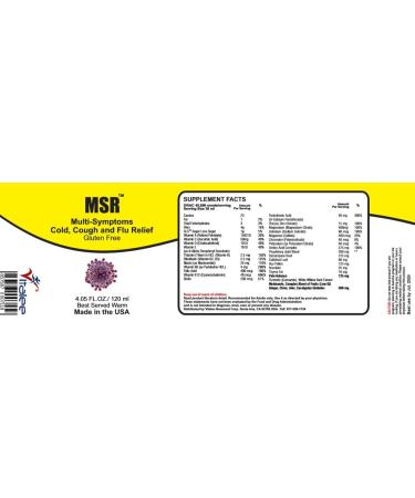 Vitalee Nanomed MSR Rapid Relief Drink for Cough, Running Nose, Sore Throat & Flu - 120ml - Buy Online on GoSupps.com