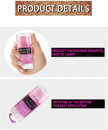 RoseFlower 2pcs Body Glitter Gel Glitter Gel Makeup for Face Hair Body Sparkling Glitter Gel Shimmer Liquid Eyeshadow Holographic Glitter Body Paint for Concerts Festival Rave Accessories - Buy Online on GoSupps.com