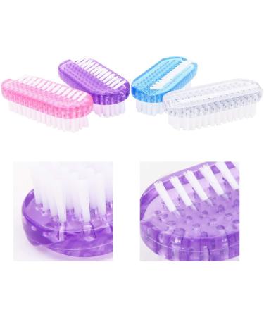 8 Pack Nail Brushes Double Sided Nail Hand Scrubbing Cleaning Brush Colorful Plastic Two-Sided Brush for Men Women Manicure Supplies - Buy Online on GoSupps.com