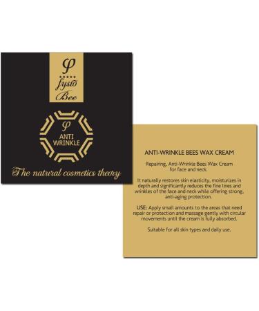 Fysio Bio Anti-Wrinkle Face Moisturizer | Anti Dark Circles Eye Cream Anti Aging | Made with Organic Beeswax Olive Oil and Essential Oils | Reduces Fine Lines | Treats Acne | 50ml - Buy Online on GoSupps.com