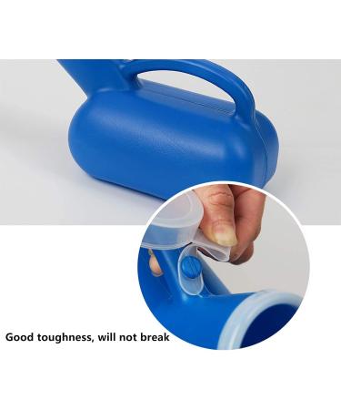 Home Comfort Urinals for Men 3pcs - Upgraded Thick Urine Bottles for Leak Proof Screw-On Lids - 1000ml Portable Urinal for Men - Bed Pan - Pee Bottles for Men Happy - Buy Online on GoSupps.com