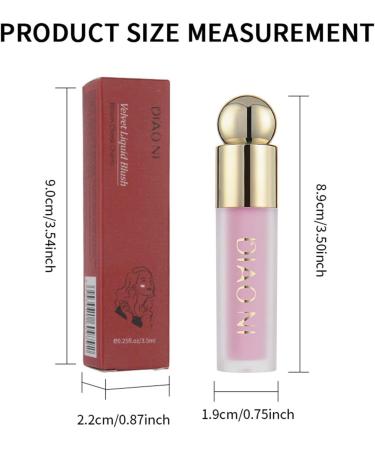 Blush For Cheeks - Blendable Cheek Tint Soft Matte Dewy Moisturizing Lightweight Milk Blush | Sweatproof Waterproof Face Blush Long-Lasting Makeup Blush for Women Girl Fovolat 3# - Buy Online on GoSupps.com