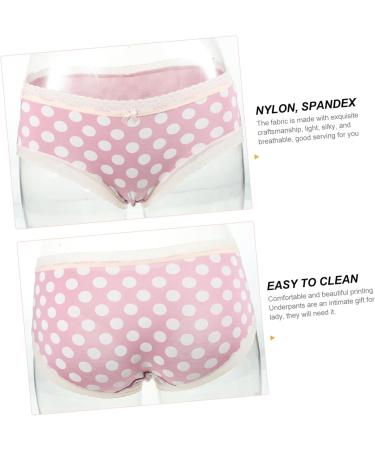 Gleavi Women's Breathable Nylon Hipster Underwear - 4-Pack Flower Pattern Tangas for Comfort & Style - Buy Online on GoSupps.com