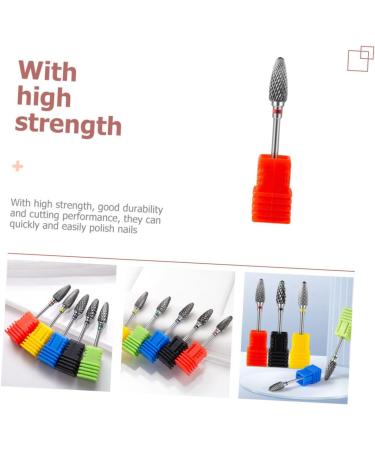 PLAFOPE Nail Polisher Drill Bits for Nail Professional Drill Bits Nail Grinding Drill Bit Nail Art Supplies Nail Drill Bit Metal Nail Bits Nail Grinding Heads Nail Drill Tips Polishing Bit 7x1.3cm As Shown 1 - Buy Online on GoSupps.com