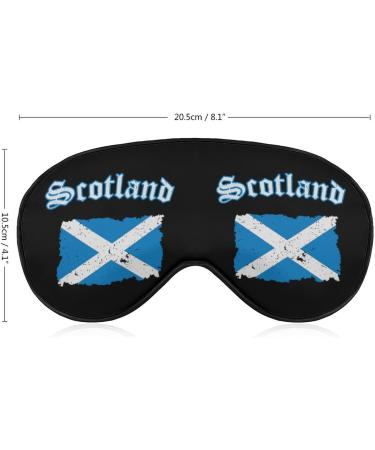 Vintage Scotland Flag Sleep Mask - Adjustable Eye Cover for Sleeping and Travel - Buy Online on GoSupps.com