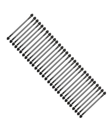 Balacoo 30pcs Double Ended Eyeshadow Brush Sponges Black Eyeshadow Eye Shadow Applicator Smudge Stick