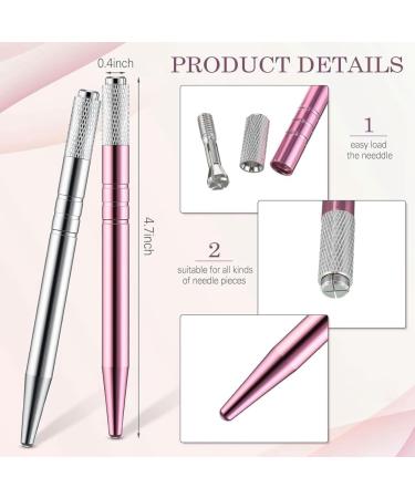 yixue 50 Count Microblading Pens Manual Eyebrow Pencils Microblading Supplies Aluminum Microblading Hand Tools for Cosmetics Easy Install A Silver&pink - Buy Online on GoSupps.com