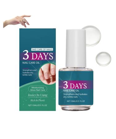 Huile de soin des ongles 3 jours fortifiante et stimulante pour la pousse hydratante et nourrissante pour les cuticules adapt e aux ongles mous et fragiles soin hydratant intense pour (1PCS)