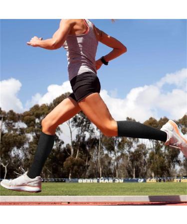 3 Pairs Compression Support Stockings for Men & Women - Travel Sports & Flight Knee Socks (Multi-Colored 35-39) - Buy Online on GoSupps.com