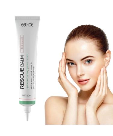 IZHIUTP Face Primer 20ml Redness Corrector Balm Green conceal for redness Pores blemishes blemishes Create light silky natural makeup suitable for all skin