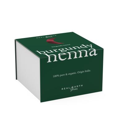 Burgundy Henna Real Earth Stories 250g (5 x 50g) - Vegetable natural hair color with henna Manembertha & Katha - Eco Certified Burgundrot