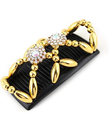 Kytpyi Beaded Hair Comb Slides - 3 PCS Double Sided Clips for Women & Girls | Elastic Magic Combs for DIY Hair Styling & Accessories - Buy Online on GoSupps.com