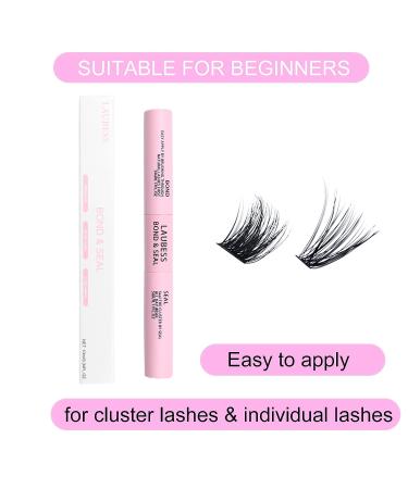 Cluster Lash Glue Kit | Long Lasting & Waterproof DIY Lash Extension | Sensitive Eyes Safe | 5ml+5ml - Buy Online on GoSupps.com