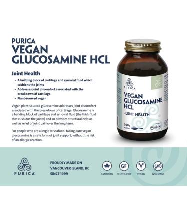 PURICA Glucosamine Hydrochloride Powder 300g - Enhanced Joint Support High Absorption Formula for Men & Women Supports Cartilage & Joint Health Easy to Mix - Buy Online on GoSupps.com